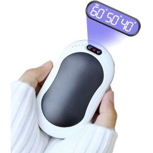 Met Temperatuur Display Usb Handwarmer Power Bank Mobiele Power Massage Zaklamp Handwarmer