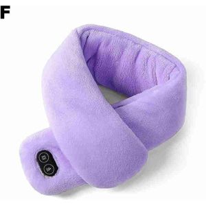 Usb Opladen Verwarmde Paar Sjaal Hals Guard Warmer Vibratie Massage Halsdoek F Pluche Kraag Sjaals