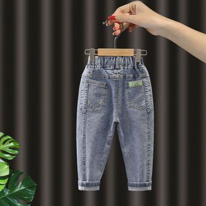 Jongens Jeans Lente En Herfst Kinderkleding Kids Brief Jeans Blauw Denim Broek Meisjes Jeans 2-6Y