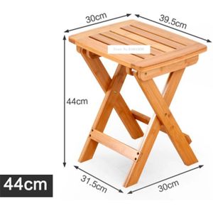 Moderne Eenvoudige Draagbare Vouwen Bamboe Kruk Hoge Massief Houten Kleine Bench Outdoor Viskrukje Huishouden Vierkante Kruk