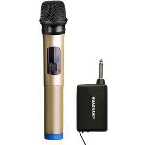 Professionnel Zwarte Goud Draadloze Handheld Microfoon Versterker Voor Stage Familie Karaoke Ktv Zingen Zakelijke Bijeenkomst Toespraken