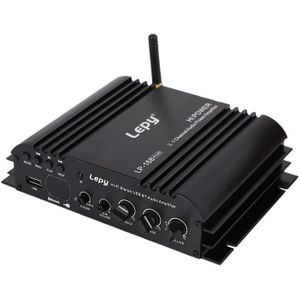 Lepy Lp 2.1 Kanaals Auto Versterker 3.55Mm O Wired 168 Plus Super Bass Hifi Stereo Bass Uitgangsvermogen