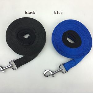 Pet Lead Leash Voor Honden Blauw Zwart Nylon 20 Meter 10 Meter Training Hondenlijn Walk Hondenriem Selecteerbare Size outdoor Beveiliging