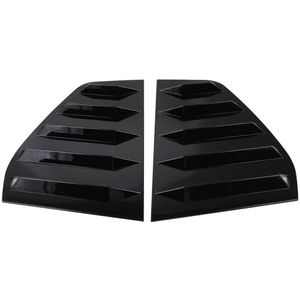 A Pair Rear Triangle Window Louvers ABS Plastic Gloss For-Volkswagen Golf 6 Black