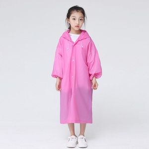 Kinderen Regenjas Mode Eva Verdikte Waterdichte Regen Jas Kids Hooded Ondoordringbare Regenkleding Pak Fit 100-145Cm Hoogte