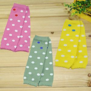 Baby unisex roze geel groen 3 kleur kiezen stippen patroon Katoenen Beenwarmers kids jongen meisje leggings baby sokken volwassen armwarmer