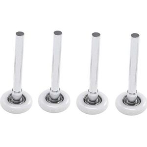 4Pcs Heavy Duty Nylon Garagedeur Roller Wiel Bal Afgedicht Lager 105Mm 2 Inch Nylon &amp; Stalen Wielen