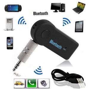 2 In 1 Bluetooth Audio Ontvanger Zender Mic 3.5Mm Aux Jack Handsfree Draadloze Muziek Adapter Voor Auto Auto Hoofdtelefoon speaker