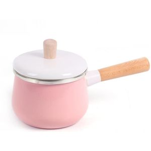 Porselein Melk Pot Emaille Potten Koken Pot Non-stick Soeppan Met Deksel Inductie Fornuis Gasfornuis Kookgerei emaille Proces