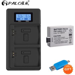 Palo 7.4V 1800Mah LP-E5 LPE5 Lp E5 Camera Batterij Pack Voor Canon Eos Rebel Xs Rebel T1i Rebel xsi 1000D 500D 450D L10