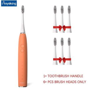 Bayakang Smart Sonic Elektrische Tandenborstel Smart Timing 5 Modi IPX8 Waterdicht Dupont Britles Usb Charger Volwassen