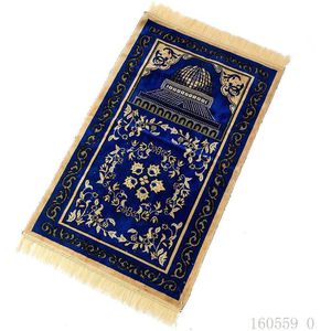 De Kunstmatige Kasjmier Moslim Mat Arabische Islam Gebed Mat High-End Ceremonie Deken Aanbidding Tapijt Tapijt 70x110cm