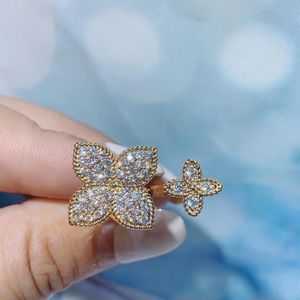 Luxe Vierkante Bloem Stapelbare Ringen Voor Vrouwen Wedding Cz Vinger Ringen Kralen Charm Ring Bohemian Strand Sieraden J1991