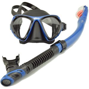 Professionele Full-Droge Snorkel En Opvouwbare Masker Set Adem Buis Licht Gewicht Voor Duiken Snorkelen Zwemmen Coated Goggles
