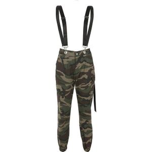 Straat Jazzdans Broek Vrouwen Camouflage Band Broek Hip-Hop Jazz Dance Leisure Pocket Broek Tij S/M/L DWY1991