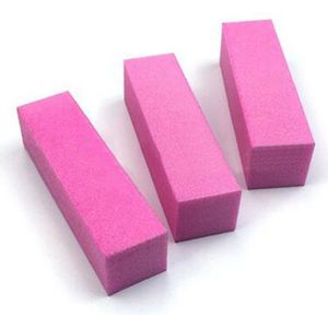 Gam-Belle 10 Stuks Roze Nail Art Buffer File Block Pedicure Manicure Buffing Schuren Polish