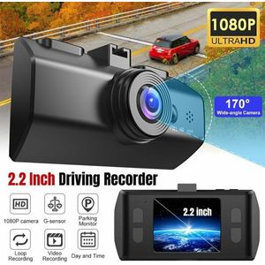 2.2 Inch Dash Cam Auto Dvr Video Recorder 1080P Cyclus Vision Hoek Night Dashcam Opname Wide Video Recorder Rijden c4B7
