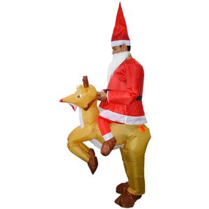 Blow-up pak opblaasbare mule deer kerst kostuum