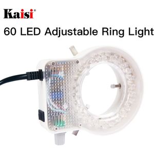 Kaisi Ultradunne 60 Led Verstelbare Ring Light Illuminator Lamp Voor Stereo Zoom Microscoop Eu/Us Plug