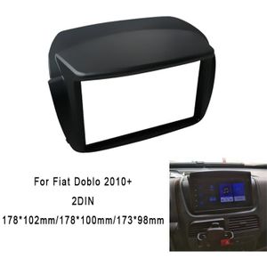 2 DIN Auto Fascia Voor Fiat Doblo + DVD Stereo Frame Panel Montage Opel Combo Dash Installatie Trim Kit bezel