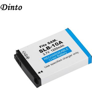 Dinto 1 Pc 1200 Mah SLB-10A SLB10A Slb 10A Li-Ion Digitale Camera Batterij Pack Voor Sansung PL50 PL60 PL85 PL610 l100 L110 L200