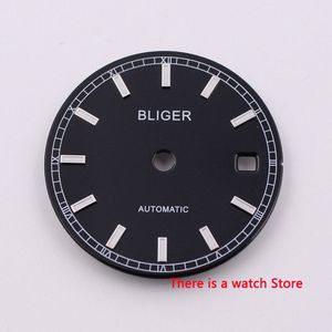 29 Mm Blue Dial Horloge Gezicht Auto Datum Venster Horloge Dial Fit Voor Automatisch Uurwerk Horloge
