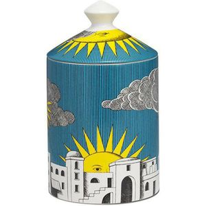 Vintage Sunshine Kasteel Kaars Houder Met Deksel Kandelaar Woondecoratie Prachtige Keramische Pot Cup Sieraden Storage Craft Decor