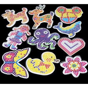 10 Pc Sjablonen Voor 5 Mm Perler Kralen, Thermo Mozaïek Patronen Voor Hama Kralen, kralen Perler Papier Bal Sjabloon Met Gekleurd Papier