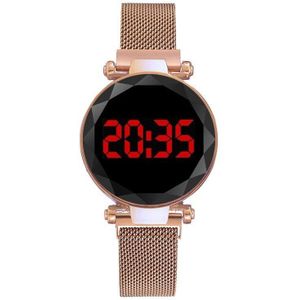 Vrouwen Digitale Horloge Touch Led Horloge Magnetische Dames Horloges Vrouwelijke Horloge Elektronische Horloges Klok