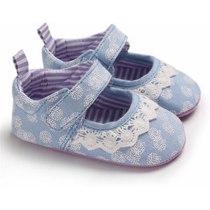 Peuter Baby Baby Schoenen Meisje Zachte Tong Borduren Kant Sandalen Schoen Enkele Schoenen Gedrukt Klittenband Enkele Schoen scarpe neonato A1