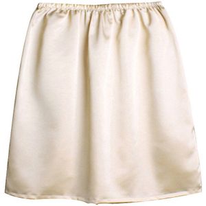 Vrouwen Satijn Half Slip Onderrok Petticoat Onder Jurk Mini Rok Veiligheid Rok Vrouwelijke Losse Anti-Blootstelling Veiligheid rokken