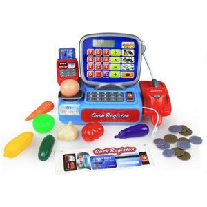 Supermarkt Mini Winkel Winkelen Grocer Minimarket Tot Register Kassier Simulatie Meubels Kassa Pretend Play House Toy