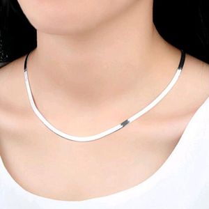 Nehzy 925 Sterling Zilveren Sieraden Mannen Klassieke Blade Ketting Dames Temperament Korte Sectie Flat Snake Chain Hoge-end