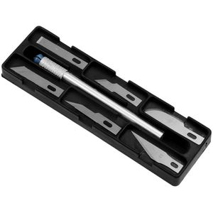 Antislip Metalen Scalpel Mes Gereedschap Kit Cutter Graveren Craft Messen Met Extra Blades Voor Mobiele Telefoon Pcb Diy repair Hand Tool