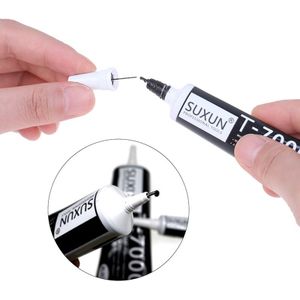 1Pc 15Ml T7000 Super Zwart Epoxyhars T-7000 Black Body Rubber Super Kit Mobiele Telefoon Touch Screen repa