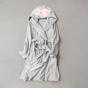 Badjas Badstof Vrouwelijke Katoen Hooded Handdoek Kap Badjas Voor Vrouwen Meisje Dames