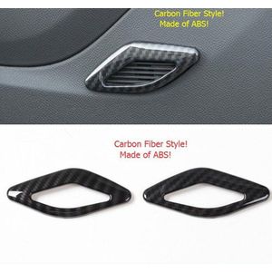 Abs Stereo Speaker O Luidspreker Sound Molding Cover Kit Trim Carbon Fiber Look Voor Chevrolet Camaro 16-20
