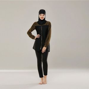 Plus Size Moslim Badmode Vrouwen Burkinis Islam Badpak Hijab Bikini Beachwear Bescheiden Badmode