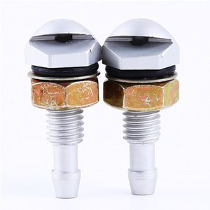 2Pcs Universal Aluminium Car Auto Voorruit Spuit Sproeierkop Rode Kleur