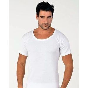 Mannen Brede Kraag T-shirt 100% Katoen