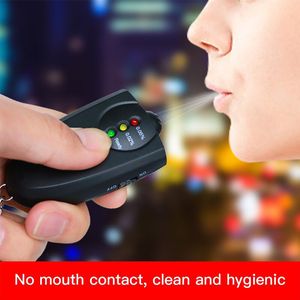 Mini Professionele Alcohol Meter Analyzer Praktische Sleutelhanger Rood Licht Led Digitale Alcohol Adem Tester Blaastest