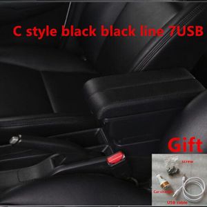 Armsteun Doos Voor Renault Dacia Sandero Logan Usb Opladen Dubbele Laag Centrale Winkel Inhoud Asbak In Auto Accessoires