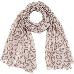 Sjaal Nieuw Aangekomen Vrouwen Dames Pure Luipaard Print Chiffon Wrap Sjaals Hoofdband Zachte Lange Sjaal Winter Sjaal Voor Vrouwen # O4