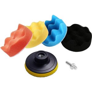 6 Stks/set Auto Polijsten Buffing Sponge Pad Voor Auto Polijsten Waxen Auto Samengestelde Polish Buffer Pads Hand Tool Kit