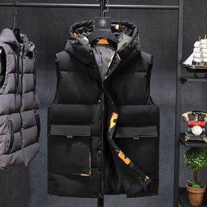 Winter Mannen Plus Size 7xl Parka Vest Camouflage Jassen Mouwloze Jassen Warm Parka Jas Mannen Mannen Jas Reizen Vest