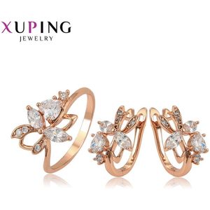 Xuping Sieraden Sets Rose Gold-Plated Elegante Dames Sieraden Voor Vrouwen Valentijnsdag 65254