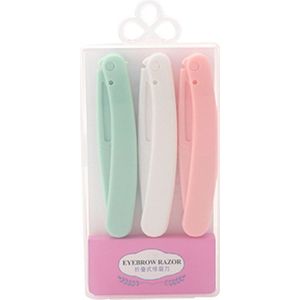 3 Pcs Professionele Draagbare Wenkbrauw Trimmer Sharp Wenkbrauw Scheermes Beauty Producten Voor Vrouwen