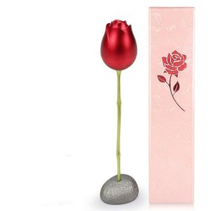 Rose Flower Box Crystal Goud Zilver Ketting Voor Mannen Vrouwen Legering Sieraden Doos Voor Meisje Vrienden Paar