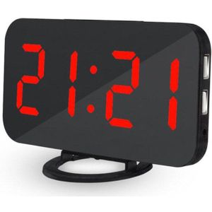 LED Digitale Alarm Tafel Klok Helderheid Verstelbare Voor Home Office Hotel Licht Sensor USB Moderne Digitale Klok