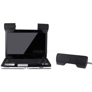 1 Paar Mini Draagbare Usb Stereo Luidsprekers Lijn Controller Soundbar Voor Laptop Notebook Mp3 Telefoon Muziekspeler Pc Met Clip